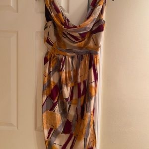 Vintage inspired silk wiggle dress by Karen Zambia. Size 6.